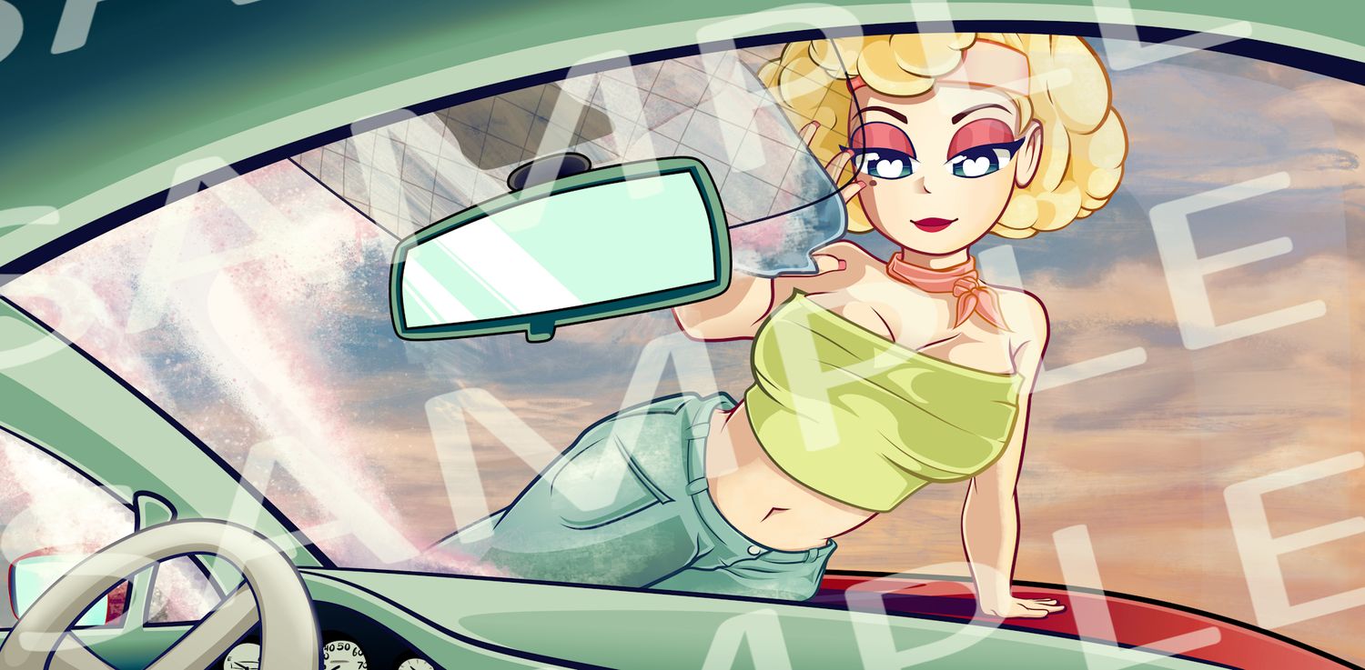 Huniepop 2: Polly Bendleson - Signed Postcard