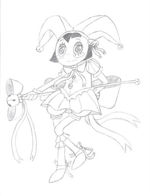 *LIMITED ITEM* Magical Girl Pomni Original Sketch