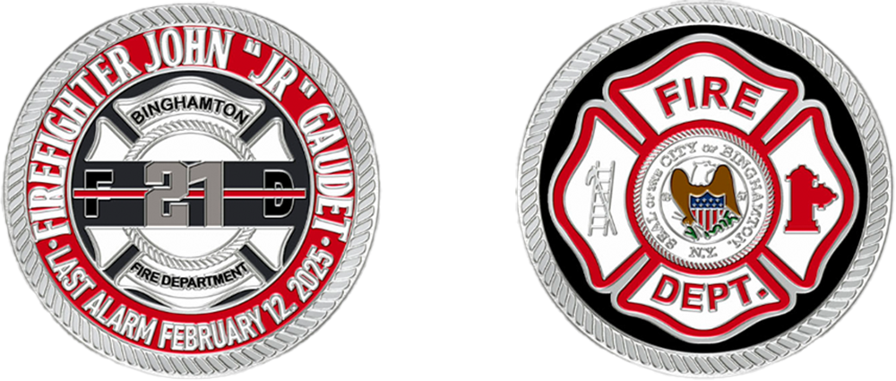 Silver John “JR” Gaudet Challenge Coin