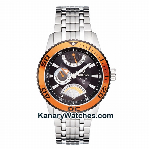 Bulova  Orange Bezel Retrograde