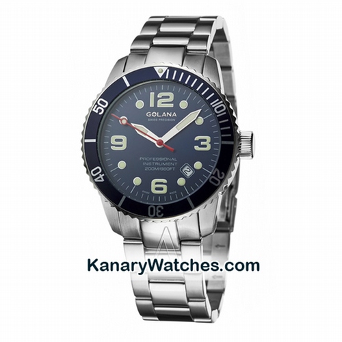 Golana Swiss Aqua Pro Silver Tone