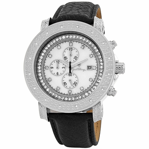Three Colors Men&#39;s Mother-Of-Pearl Dial 0.16 CTDiamonds
