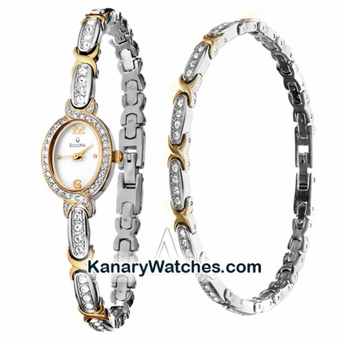 Bulova Oval Swarovski Crystals
