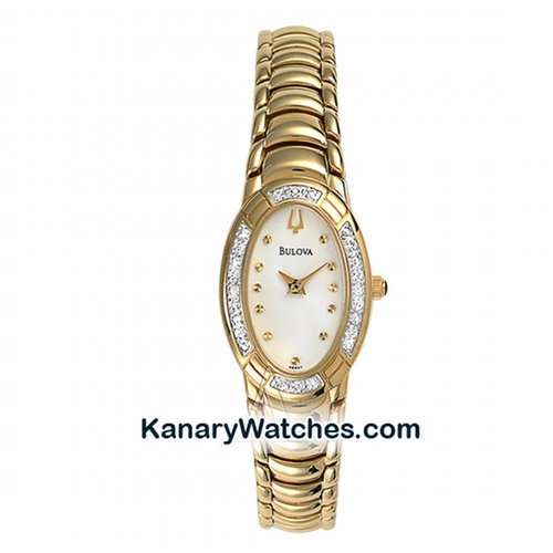Bulova Diamond Gold Oval
