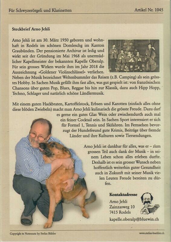 15 Kompositionen für Schwyzerörgeli und Klarinetten  von Arno Jehli