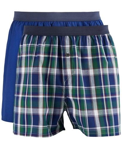 CLUBROOM Intimates 2 Pack White Boxers Underwear - Large