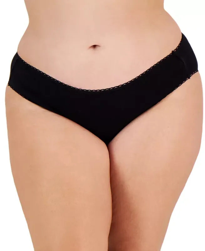 Charter Club Plus Size Pretty Cotton Bikini Underwear 1X