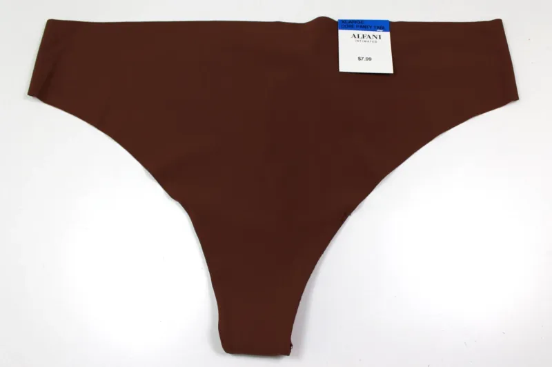 Alfani Women&#39;s Laser-Cut Thong Underwear XL Down to Earth