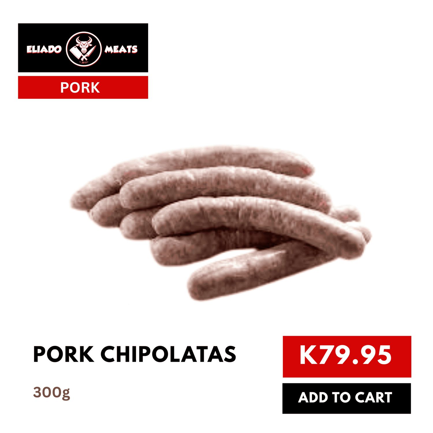 Pork Chipolata Sausages (300G)