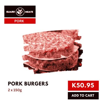 Pork Burgers (2x150g)