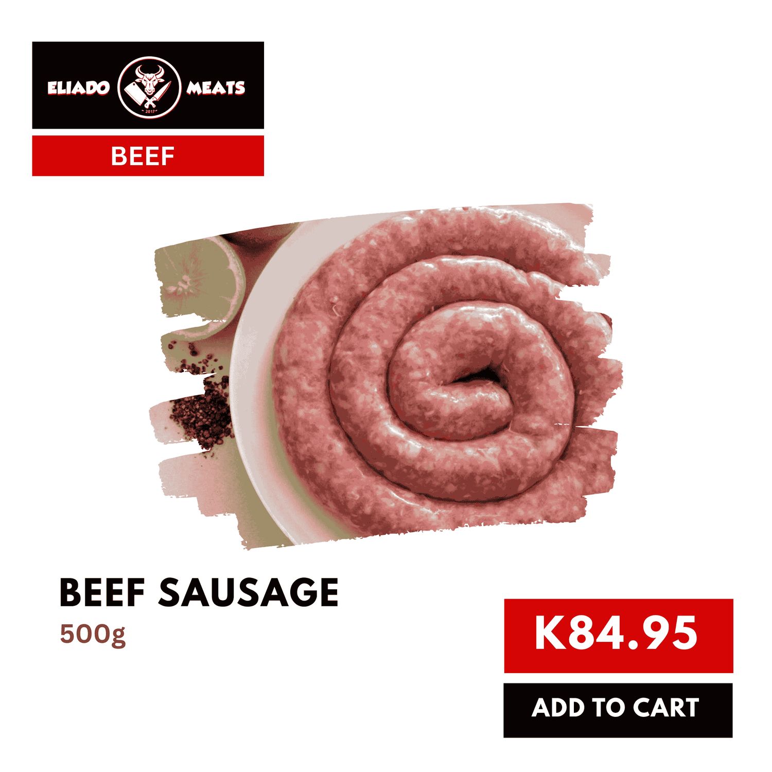 Beef Sausages Traditional (500G)