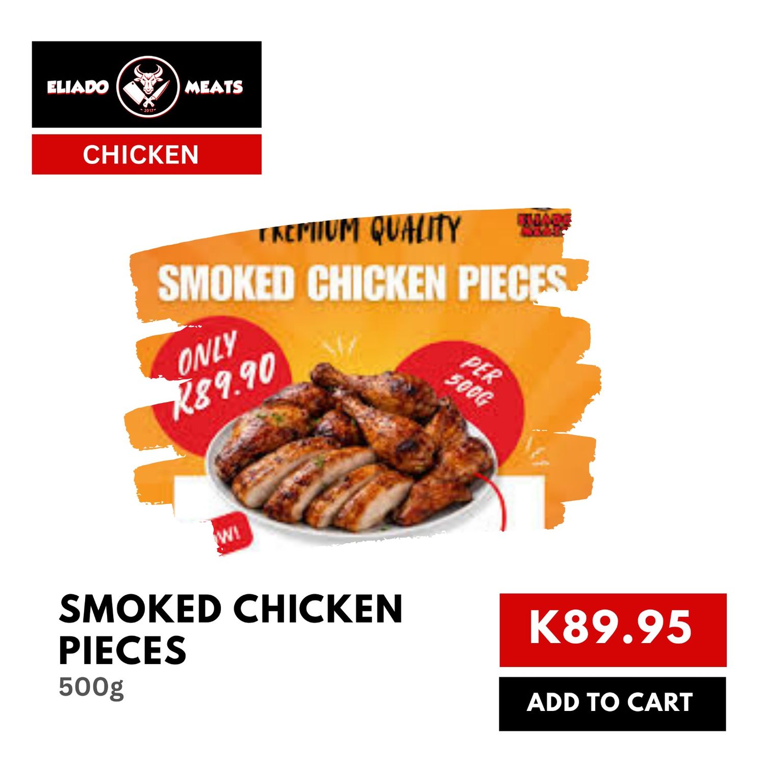 Smoked Chicken Pieces (500g)
