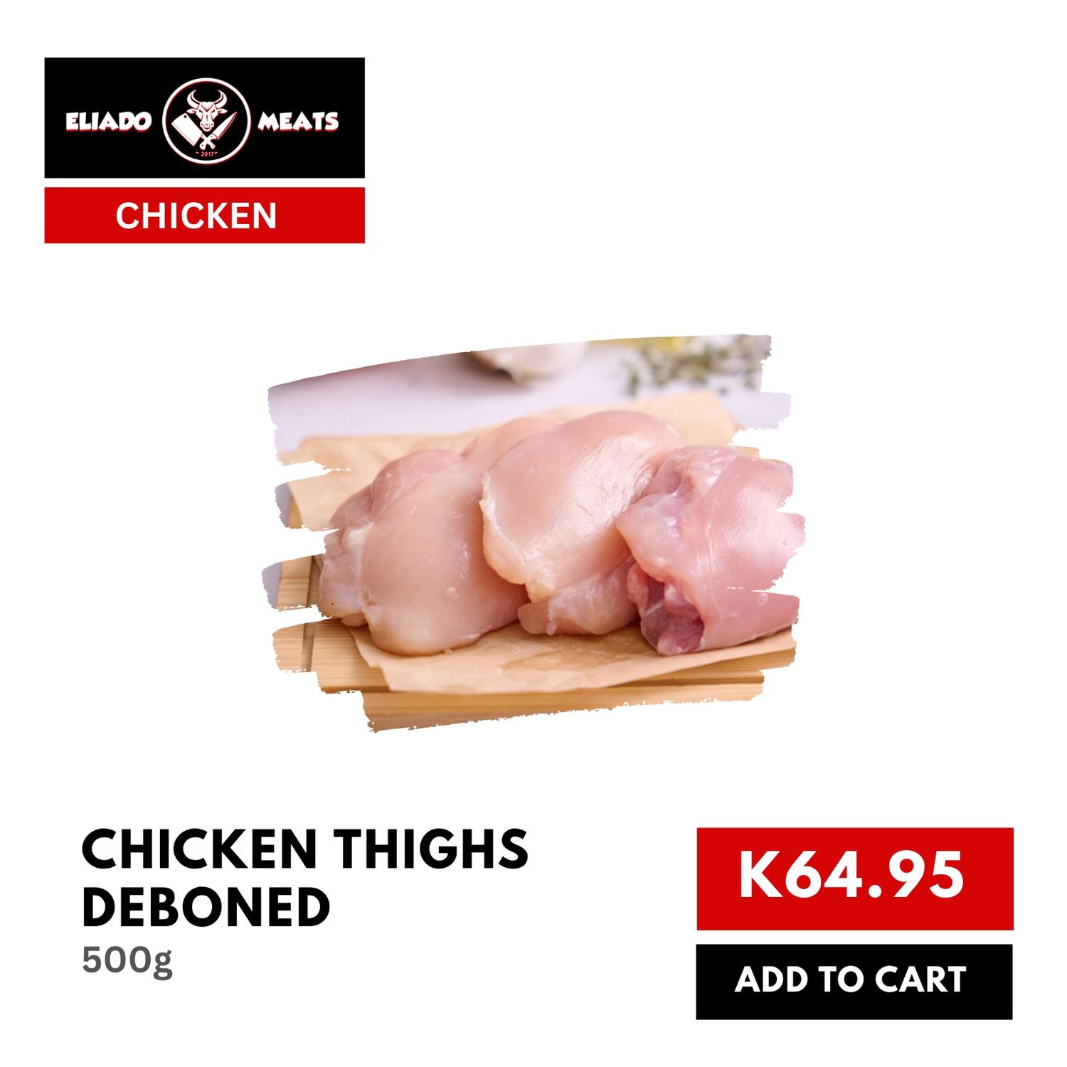 Chicken Thighs Deboned (500g)