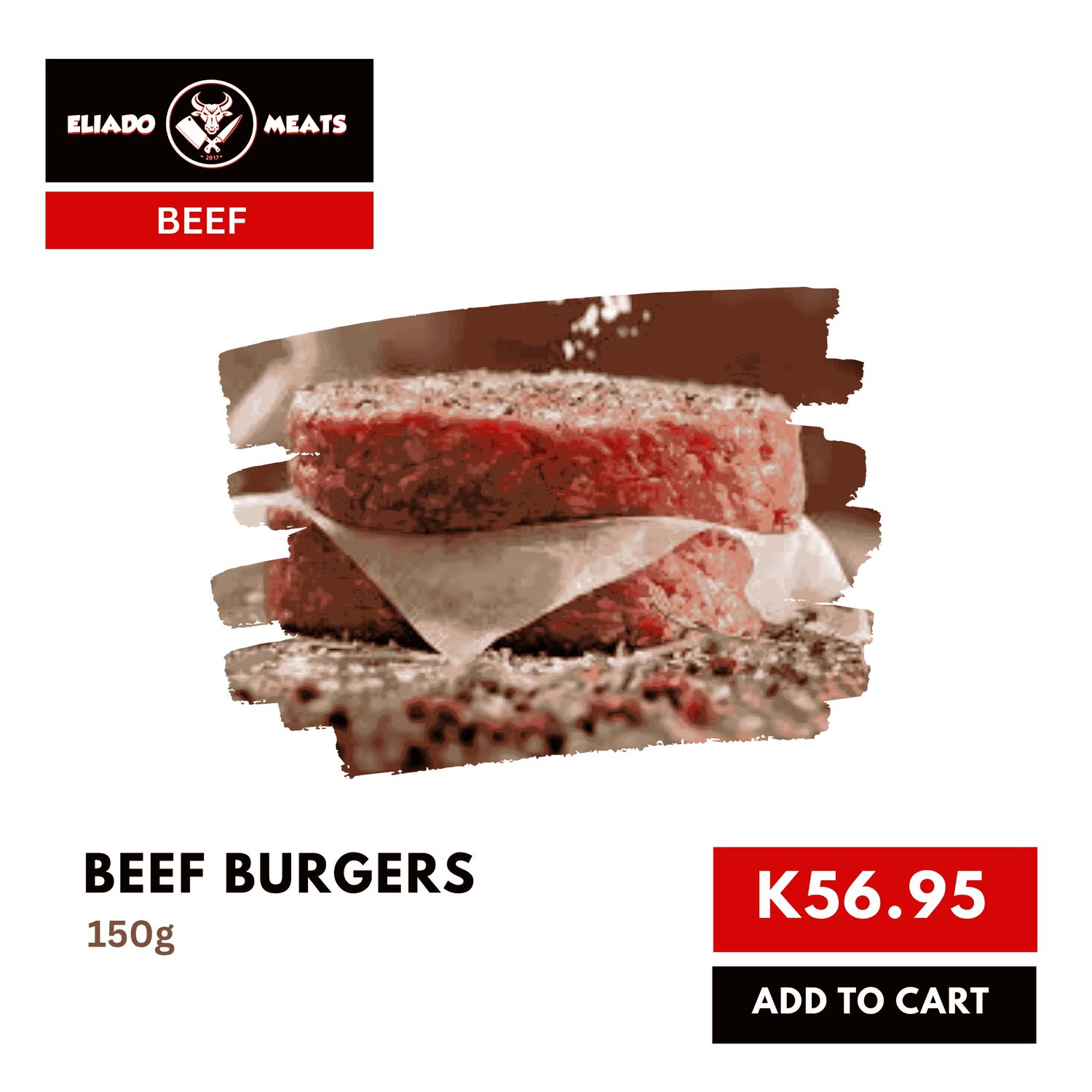 Beef Burgers (2x150G)