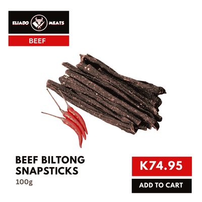Beef Biltong Snapsticks (100G)