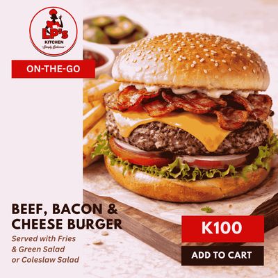 Beef, Beacon &amp; Cheese Burger