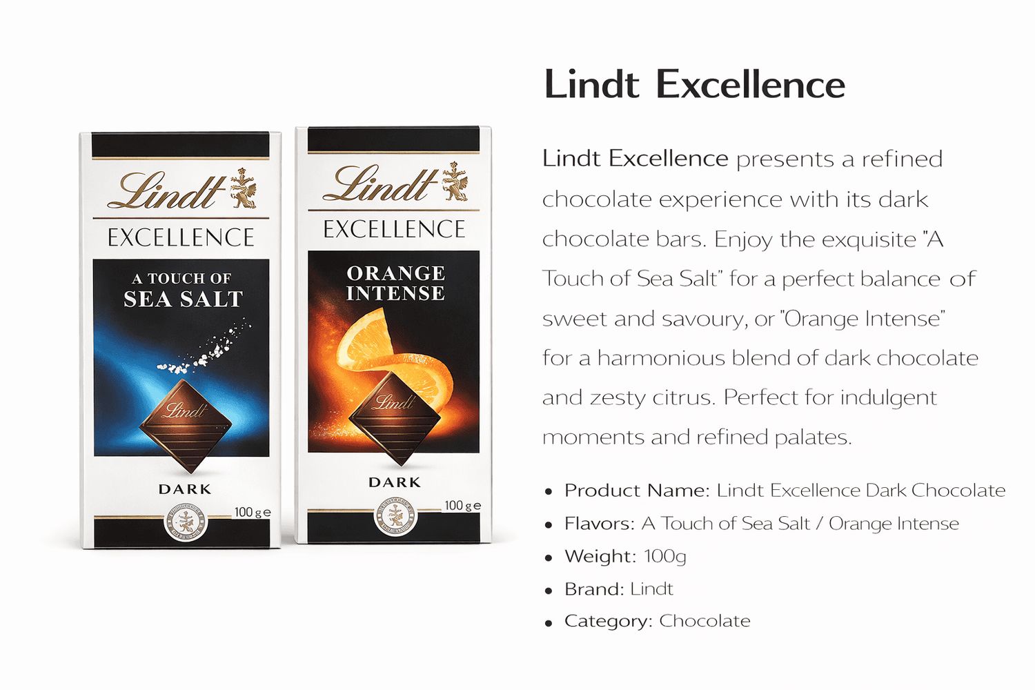 Lindt Excellence Dark Chocolate