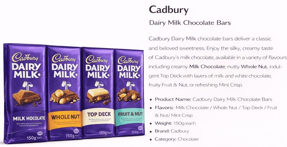 Cadbury Dairy Milk Chocolate Bar