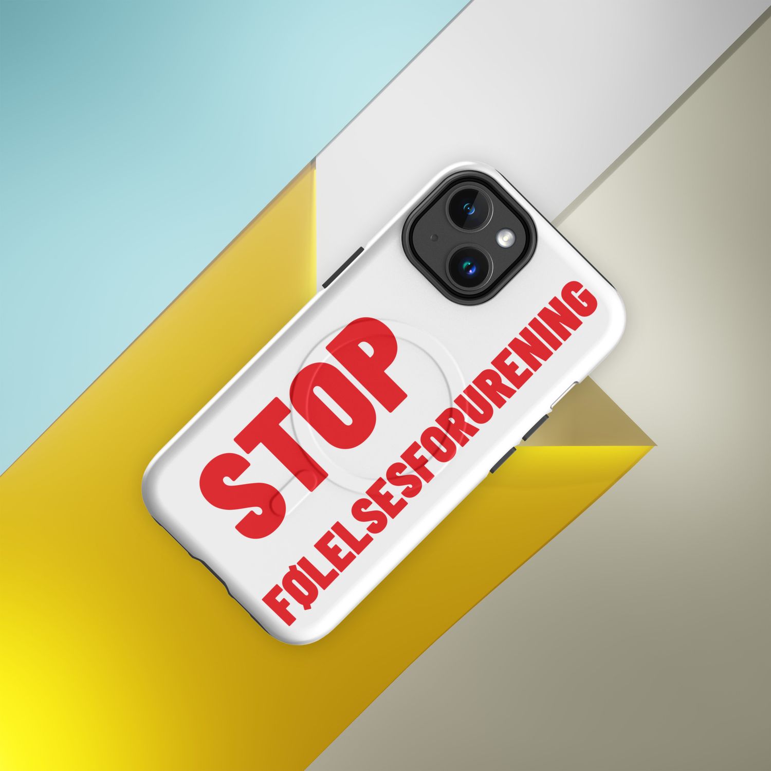 &#39;Stop Følelsesforurening&#39; - MagSafe® Etui til iPhone