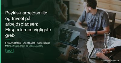 Psykisk arbejdsmiljø og trivsel på arbejdspladsen: Eksperternes vigtigste greb