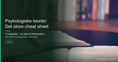 Psykologiske teorier – cheat sheet: 13 begreber du møder igen og igen