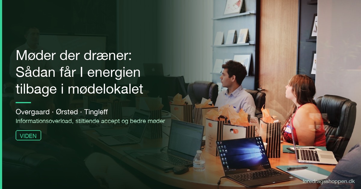 Møder der dræner: Sådan får I energien tilbage i mødelokalet