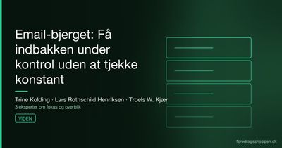 Email-bjerget: Få indbakken under kontrol uden at tjekke konstant