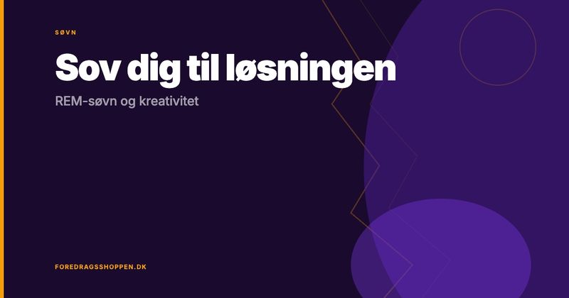 Kom sovende til gode ideer og geniale løsninger