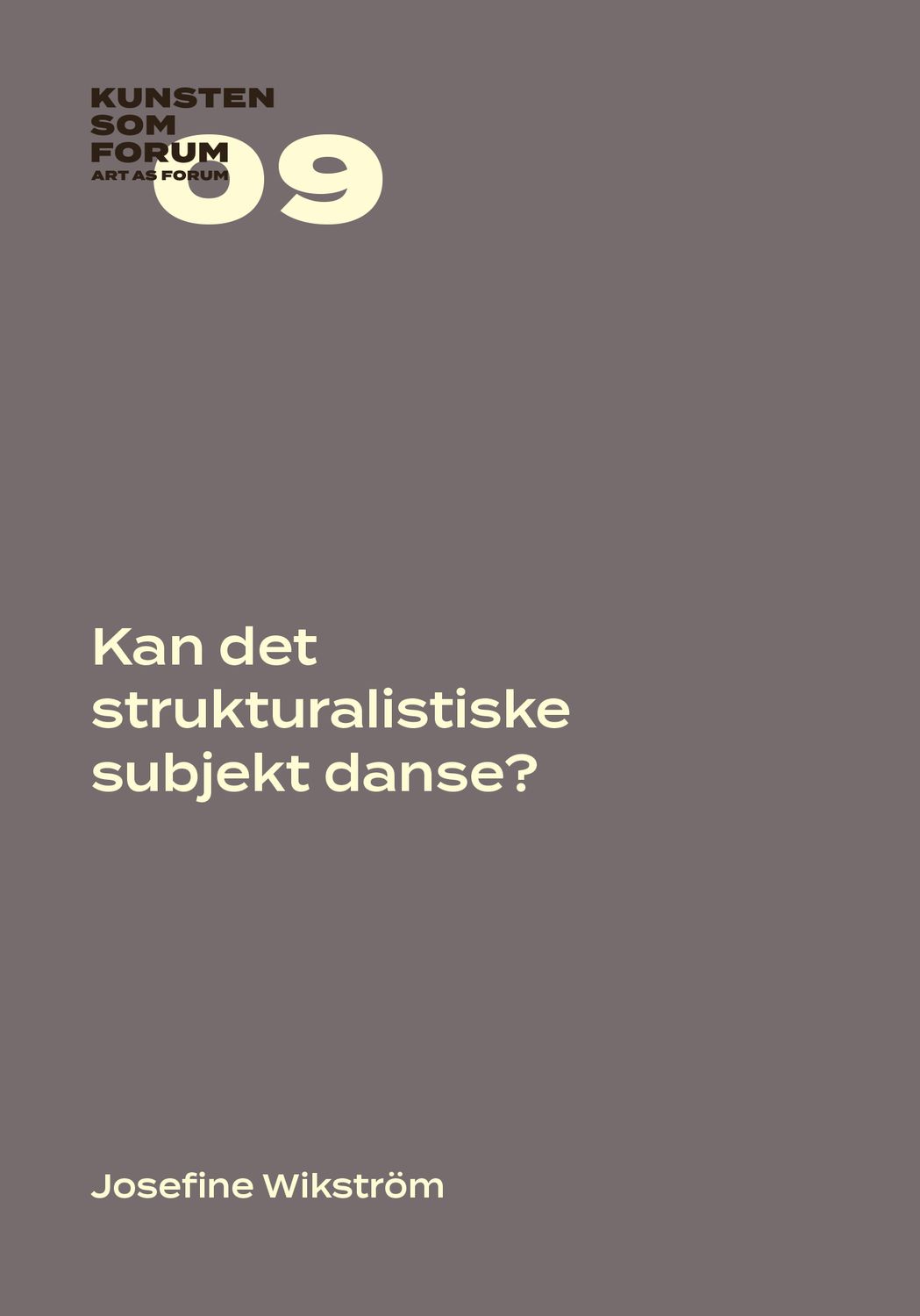 Kan det strukturalistiske subjekt danse?