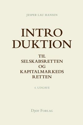 Introduktion til selskabsretten og kapitalmarkedsretten