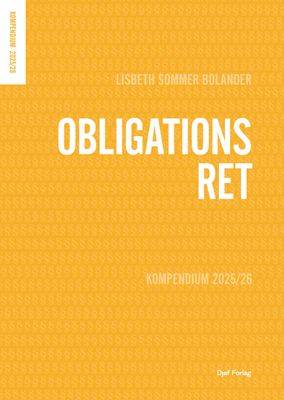 Kompendium i obligationsret Kompendium i obligationsret