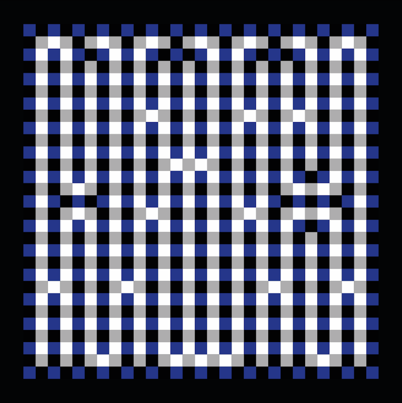 Print New Squares - Blue