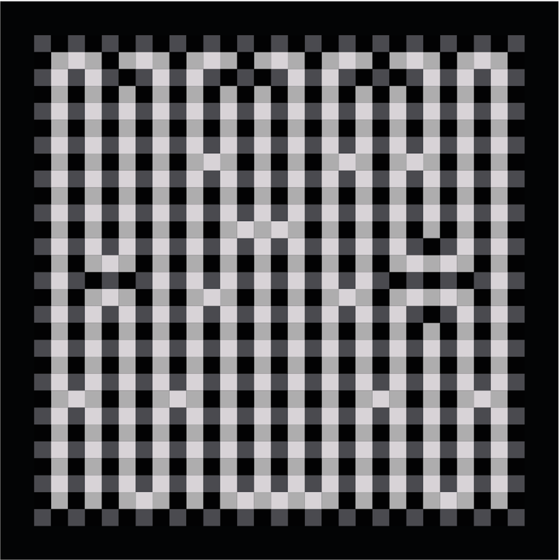 Print New Squares - Black
