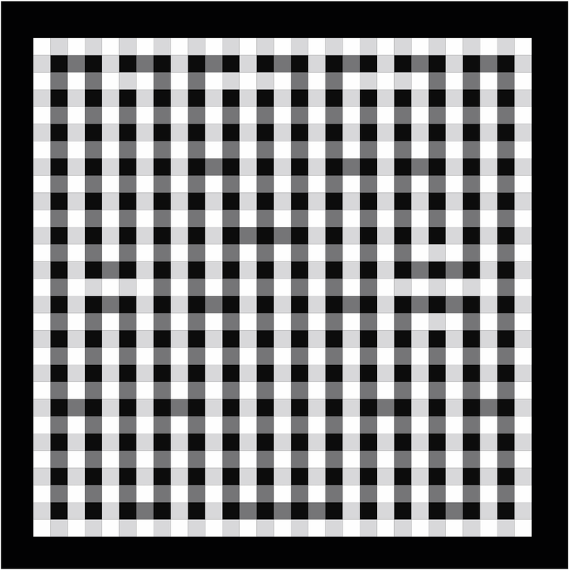Print New Squares - Grey