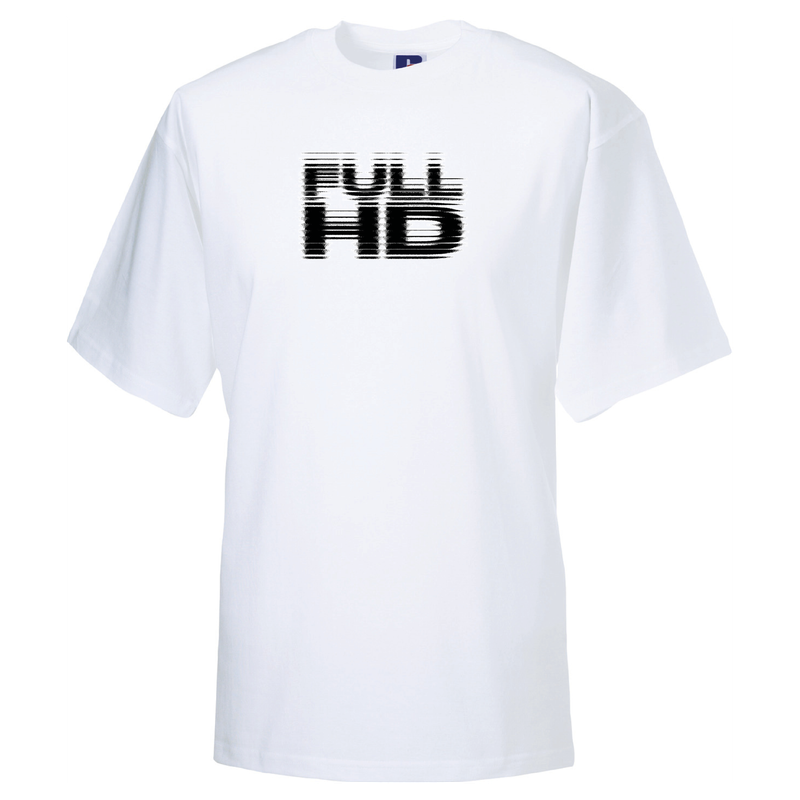 T-Shirt FULL-HD Blanc / logo noir