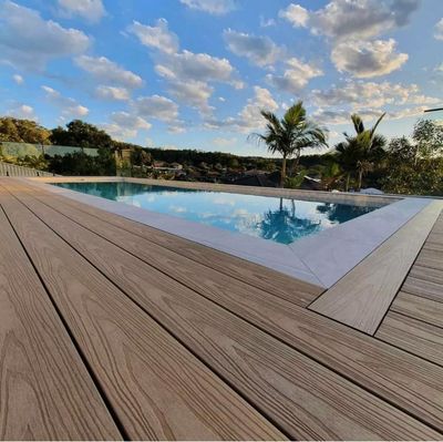 WPC Decking Walnut/Sandalwood