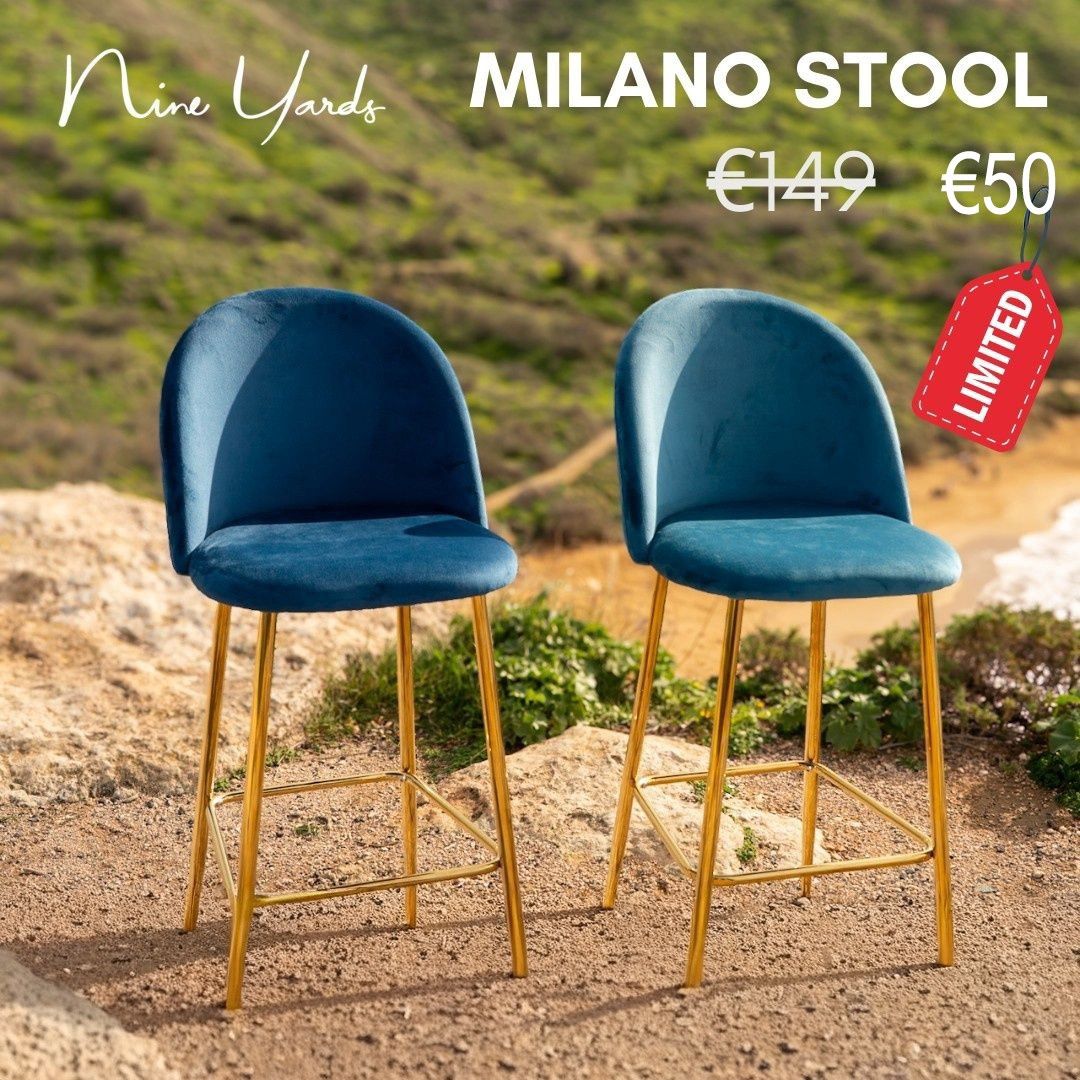 Milano Blue Stool