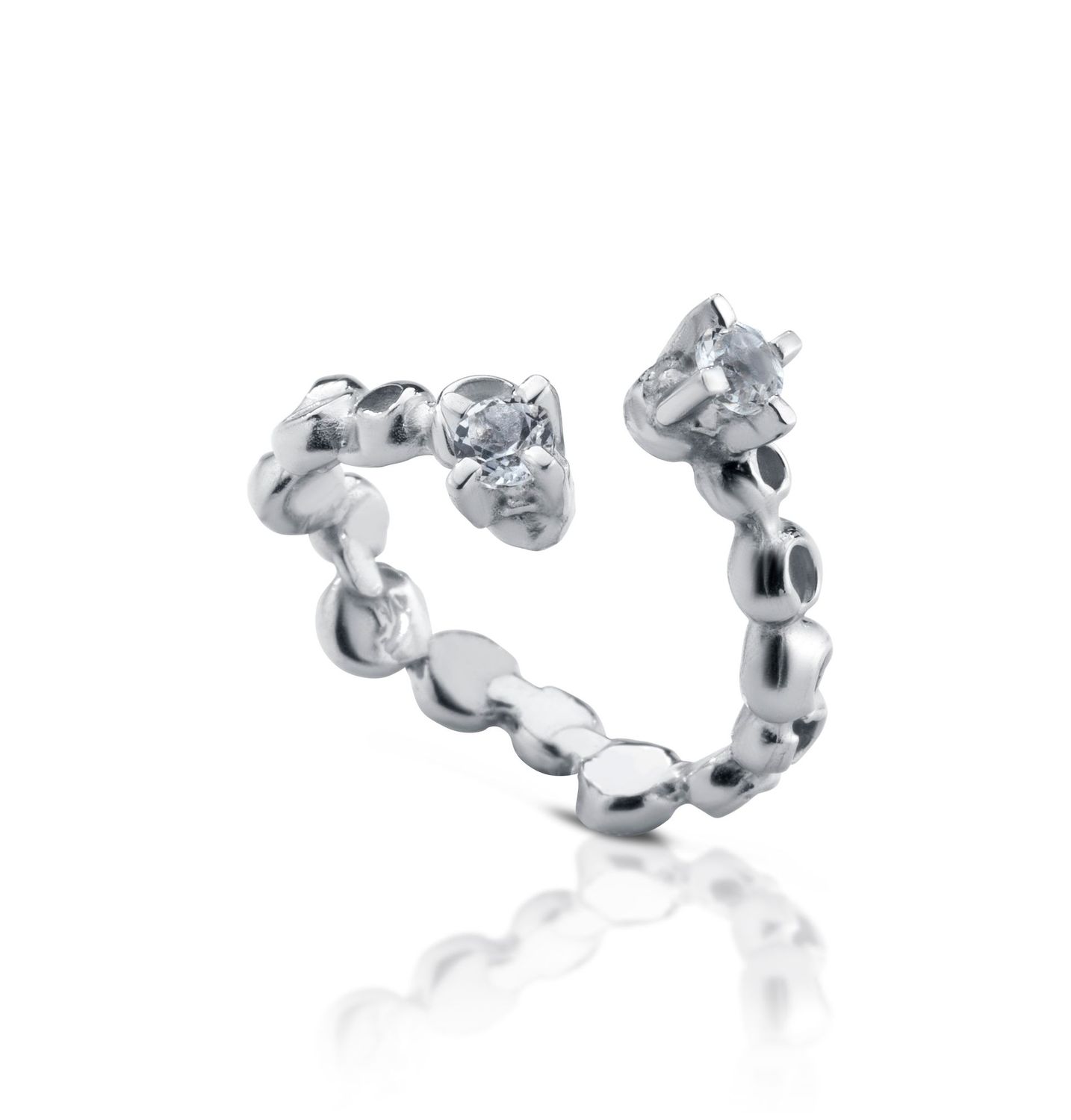 10394A anello in argento e topazio MAREE  