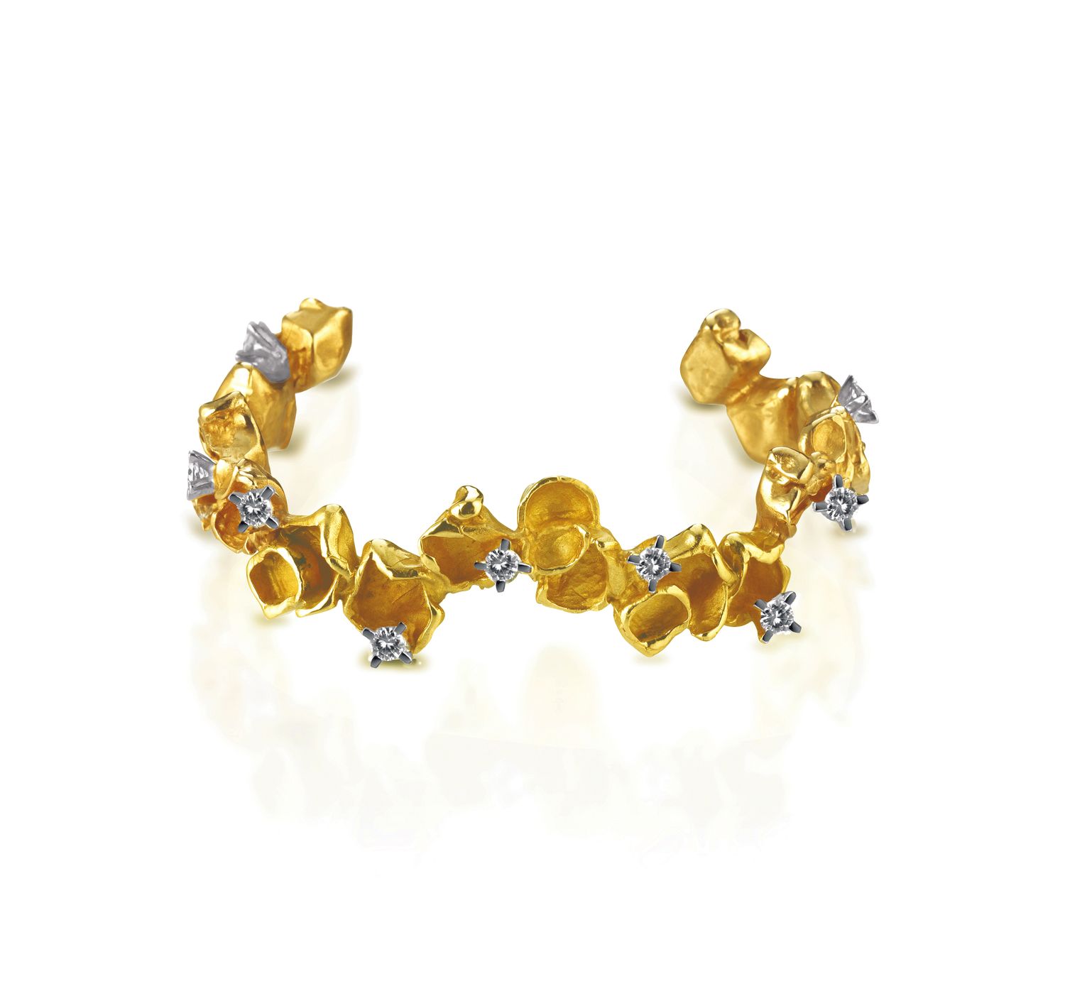 cd. 4409  bracciale in bronzo e topazi collezione MAREE 