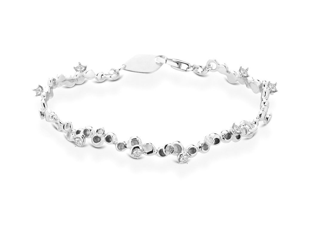 cd.10220AT    bracciale in argento e topazi collezione MAREE  