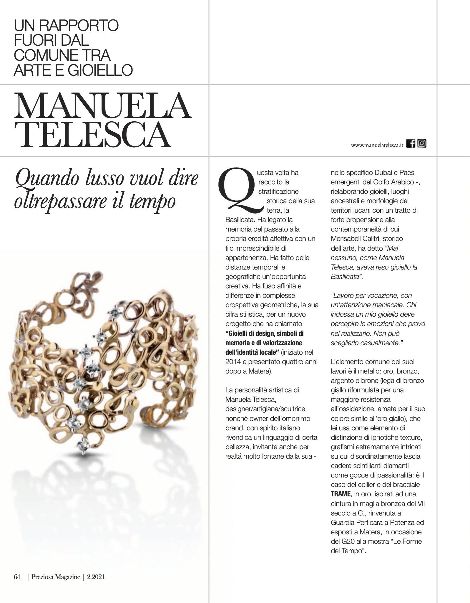 4860AT bracciale in brone, argento e topazi TRAME 