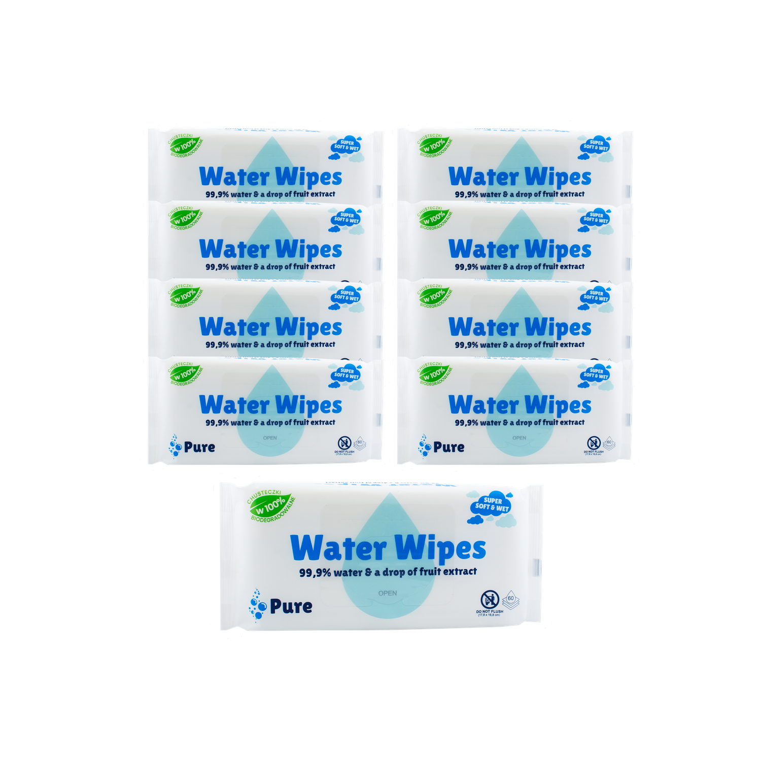 Pure Water Wipes 9 szt.