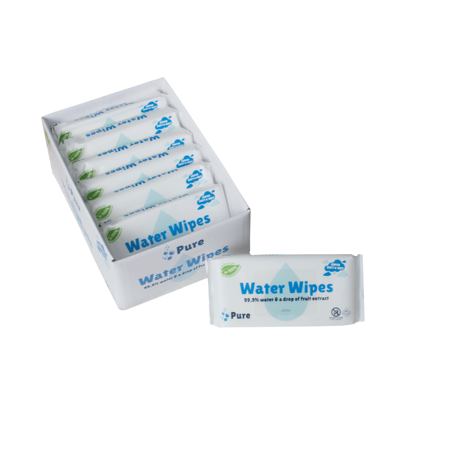 chusteczki nawilżane Pure Water Wipes 9 szt.