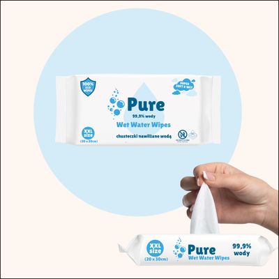 chusteczki nawilżane Wet Water Wipes XXL