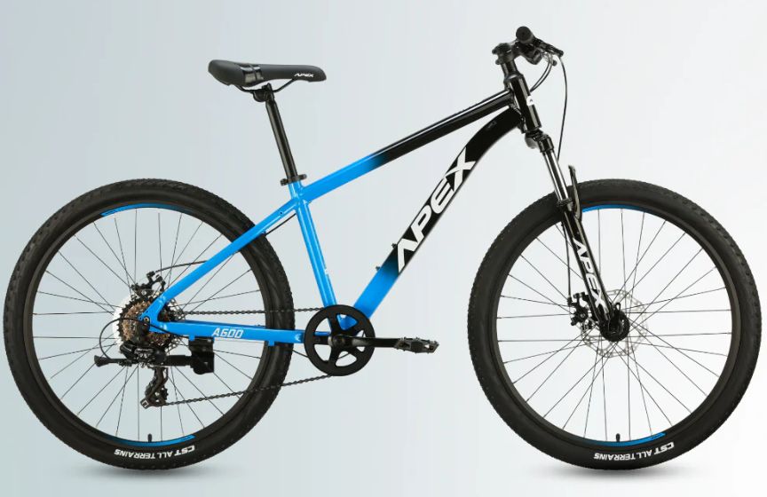 A600 Mens I 26 inch Alloy MTB, Colour: BLUE/BLACK, Size: S, Type: 1x8 Shimano