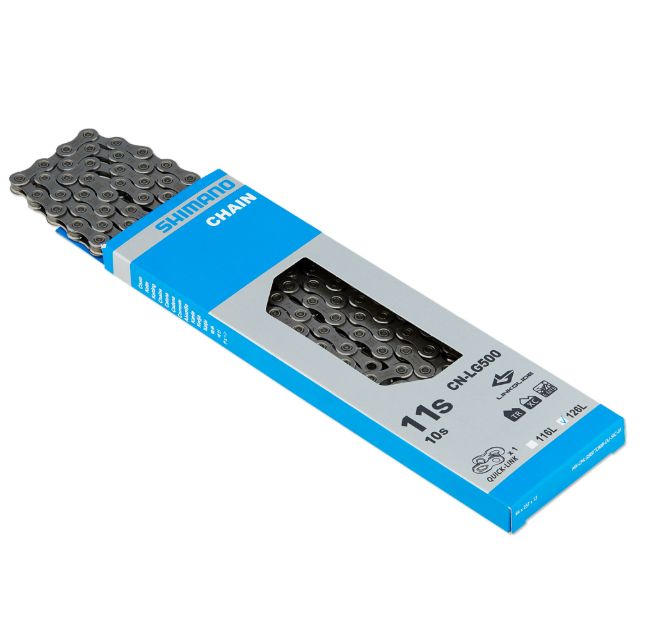 Shimano CN-LG500 LinkGlide Chain, Chain Links: 126L, Size: 10/11SPD