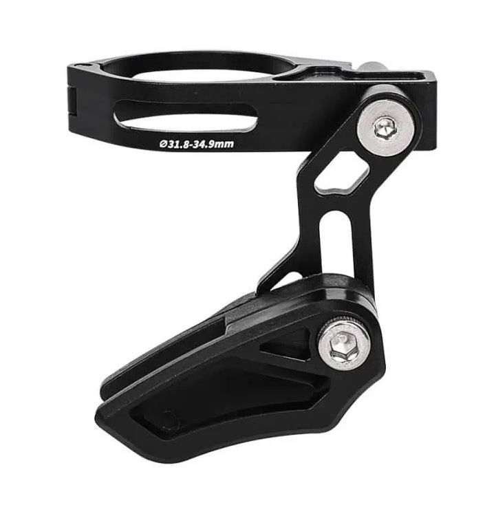 VEYGA CHAIN GUIDE CLAMP ON BLACK, Size: 31.8/34.9mm