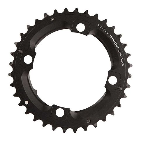 SRAM C/RING 2X10SP BLK, BCD: 104, Crankset Size: 36T, Size: 10SPD