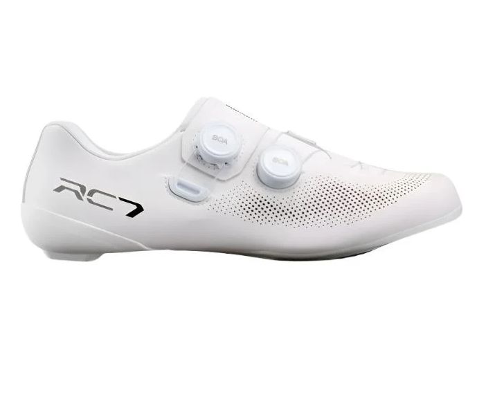 SHIMANO RC703 Road Shoe (Wide), Colour: WHITE, Size: 44