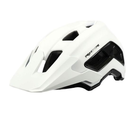 Ryder Helmet Berm, Colour: Matte White/Black, Size: S